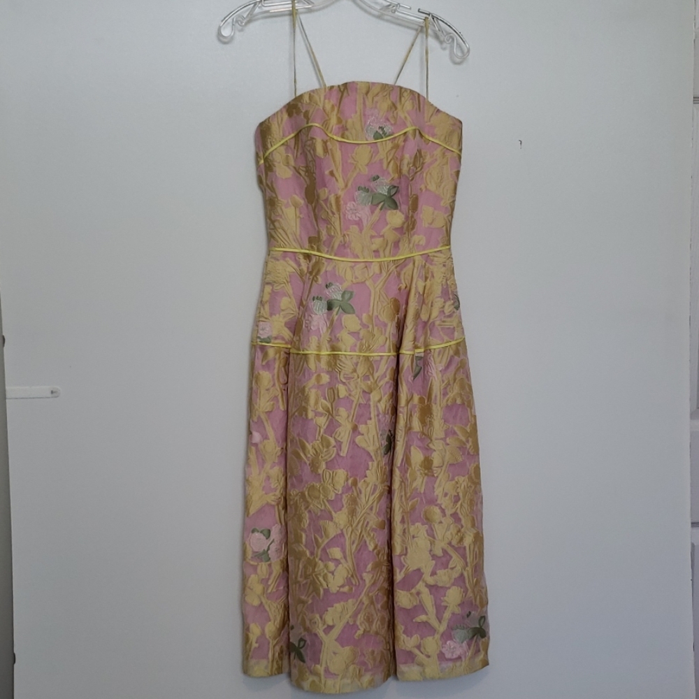 COPY - New Talbot Runhof Midi Spring Dress Size 8